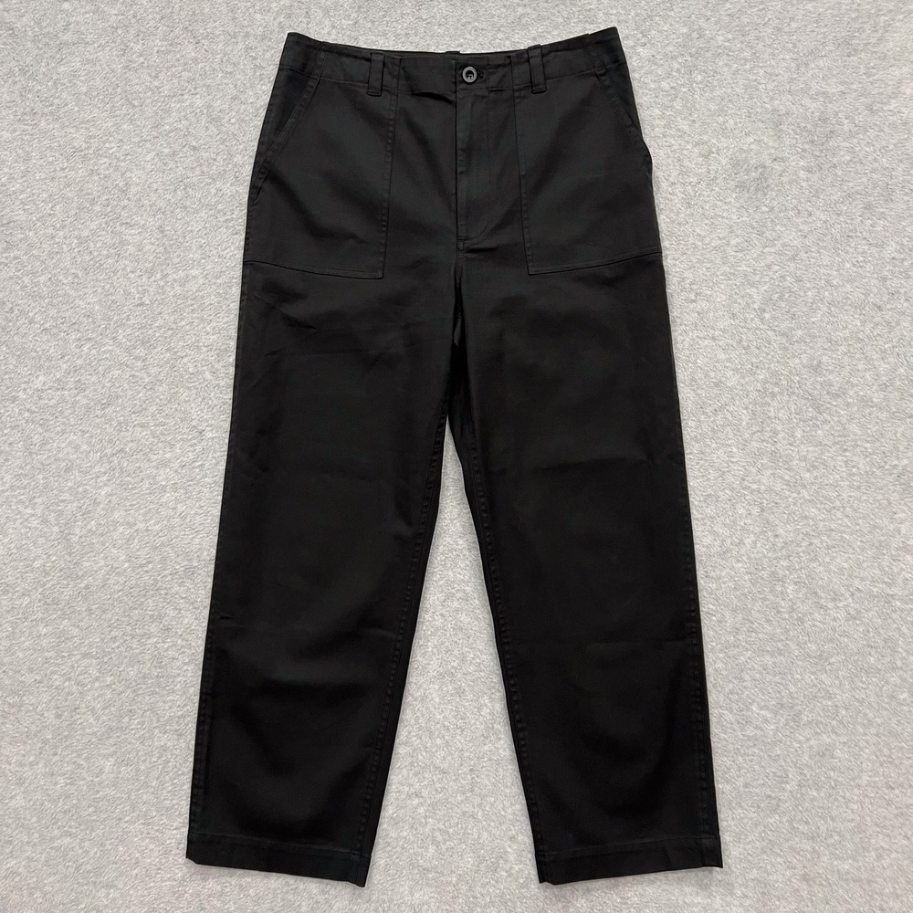 Jenni Kayne Black Ranger High Rise Trouser Twill Utility Pants Size 10